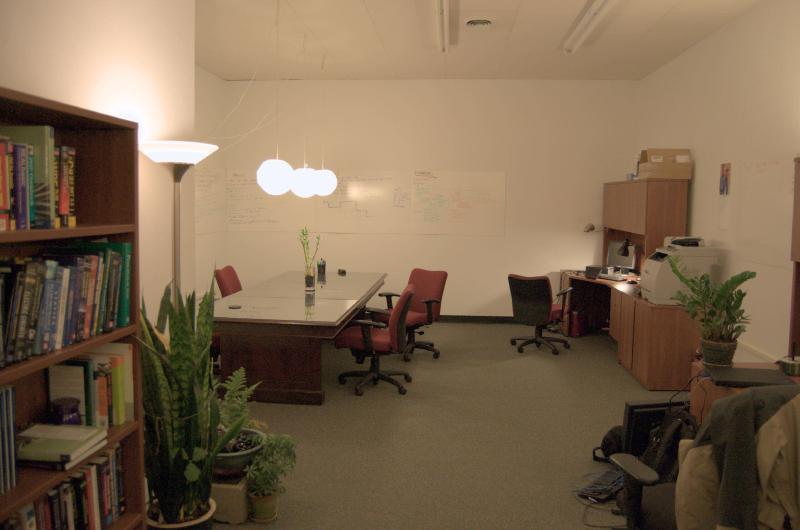 conference area and library at drywall lane