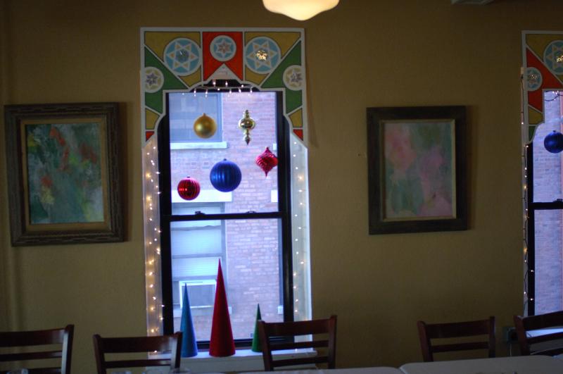 red square decorations for holidays