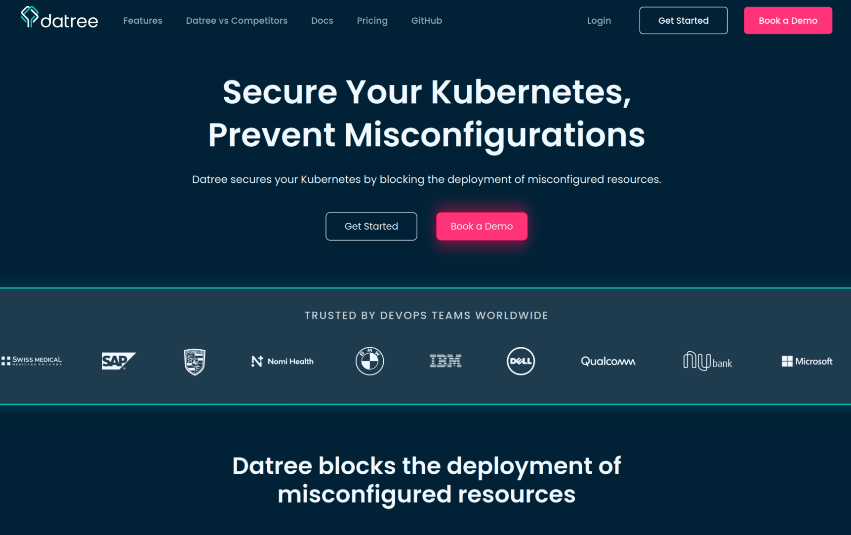 datree.io homepage